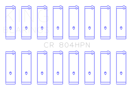 King Engine Bearings King Ford 260CI / 289CI / 302 5.0L Windsor Connecting Rod Bearing Set (Size STDX) CR804HPNSTDX CR804HPNSTDX Photo - Primary