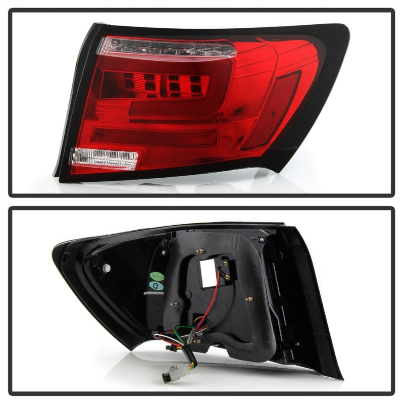 Spyder 08-11 Subaru Impreza WRX 4DR LED Tail Lights - Red Clear ALT-YD-SI084D-LED-RC 5087973 5087973 Photo - Unmounted