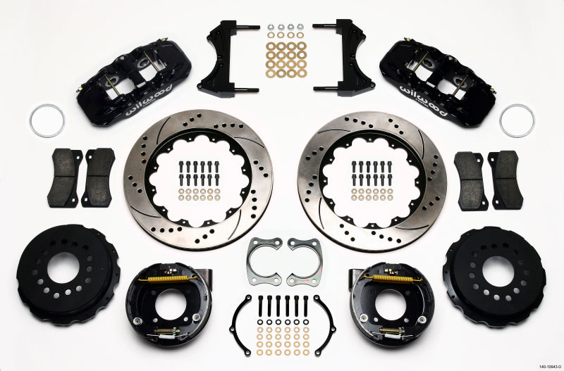Wilwood W4A Rear P-Brk Kit,14.00",Drilled Chevy 12 Bolt w/ C-Clips 140-10943-D Photo - Primary