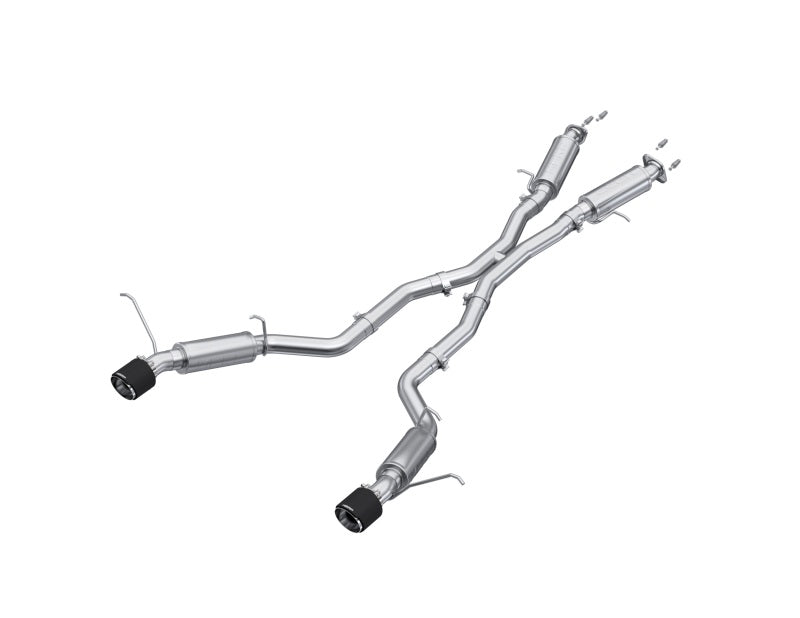 MBRP 2012+ Jeep Grand Cherokee SRT 6.4L 3in Dual Rear Exit T304SS Catback Exhaust - CF Tips S55253CF S55253CF Photo - Primary