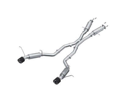 MBRP 2012+ Jeep Grand Cherokee SRT 6.4L 3in Dual Rear Exit T304SS Catback Exhaust - CF Tips S55253CF S55253CF Photo - Primary