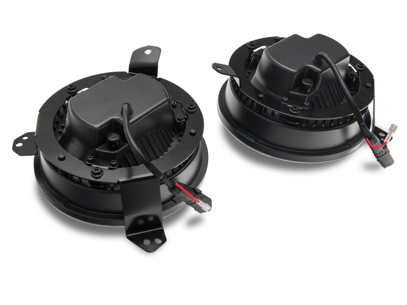 Raxiom 18-22 Jeep Wrangler JL/JT Axial Series LED Headlights- Black Housing (Clear Lens) J133763 J133763 Photo - Close Up