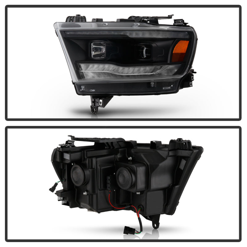 Spyder Dodge Ram 19-20 Halogen Model Projector Headlights Chrome PRO-YD-DR19HALSI-SEQ-BK 5087393 5087393 User 1