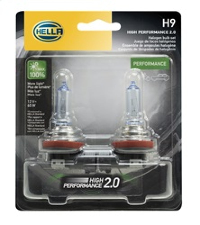 Hella H9 12V 65W PGJ19-5 HP 2.0 Halogen Bulbs H9 2.0TB H9 2.0TB Photo - in package