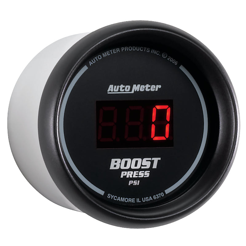 Autometer Gauge, Boost, 2 1/16", 60 Psi, Digital, Black Dial w/ Red Led 6370 User 3
