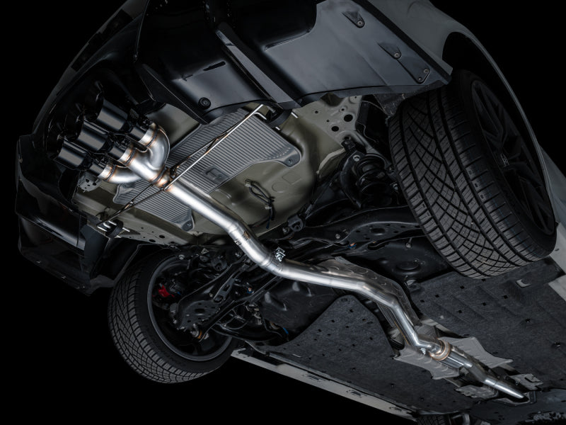 AWE Tuning 2024 Acura Integra Type S DE5 FWD Track Edition Exhaust w/ Triple Diamond Black Tips 3020-53335 3020-53335 Photo - Mounted