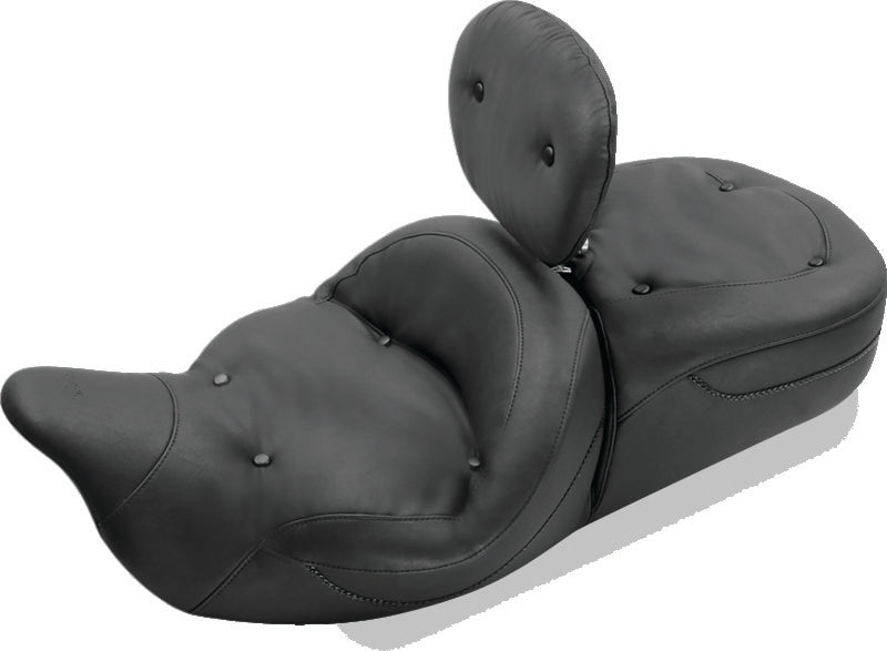 Mustang Motorcycle Mustang 06-17 Harley Dyna Wide Tripper Solo Seat Diamond Stitch - Distressed Brown 76706 76706 Photo - Primary