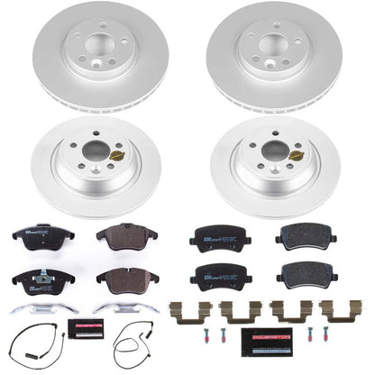 Power Stop 12-15 Land Rover Range Rover Evoque Front & Rear Euro-Stop Brake Kit ESK6276 ESK6276 Photo - Primary