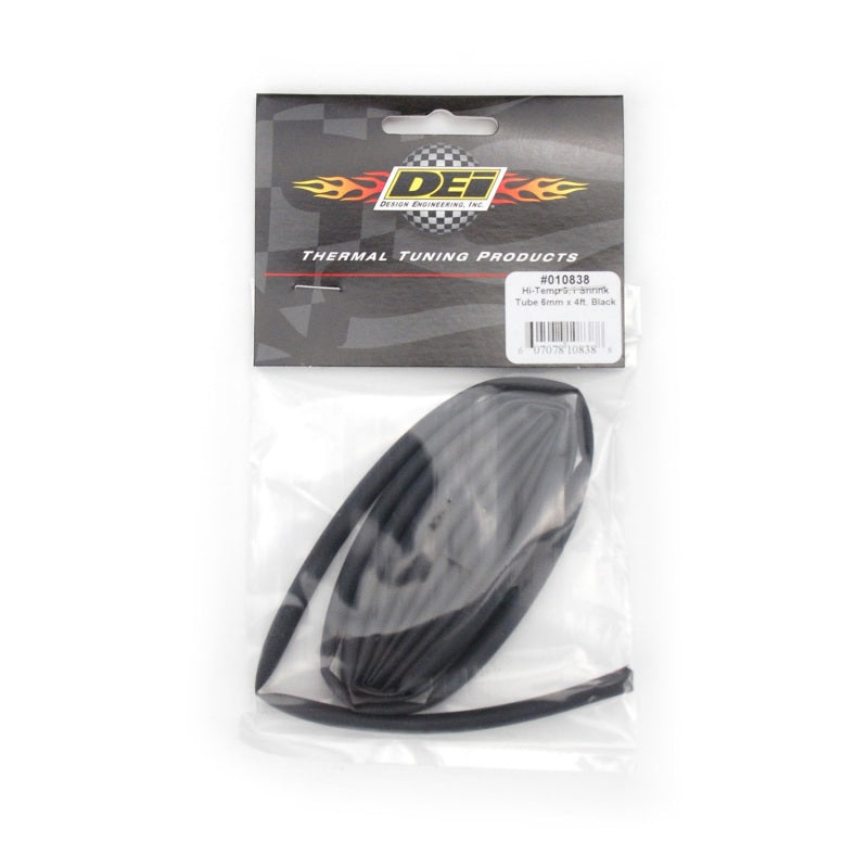 DEI Hi-Temp Shrink Tube 6mm x 4ft - Black 10838 10838 Photo - Unmounted