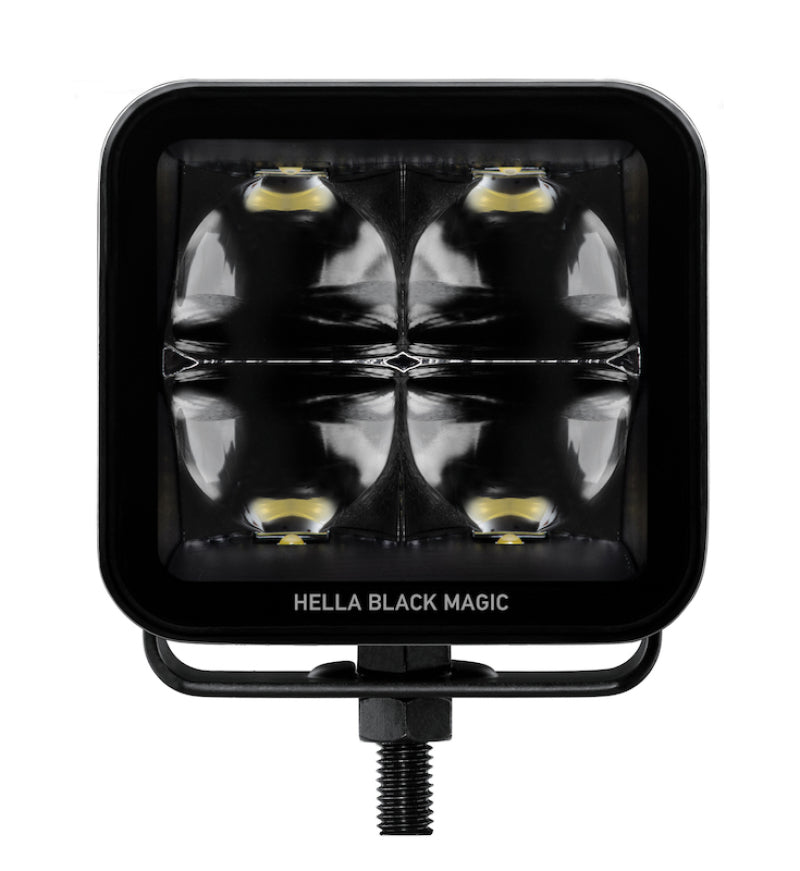 Hella Universal Black Magic 3.2in L.E.D. Cube Kit - Flood Beam (Long Range) 358176821 358176821 Photo - Close Up