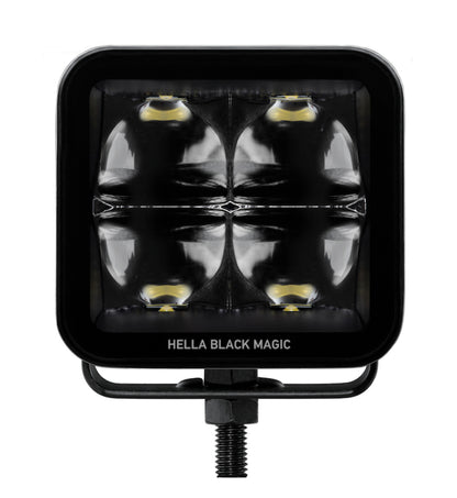 Hella Universal Black Magic 3.2in L.E.D. Cube Kit - Flood Beam (Long Range) 358176821 358176821 Photo - Close Up