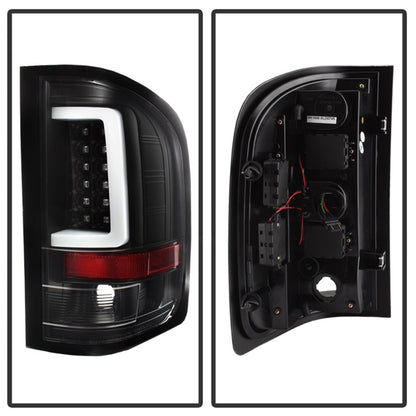 Spyder 07-13 Silverado (Will Not Work w/2010 921 Bulb) V3 LED Tail Lghts Blk ALT-YD-CS07V3-LBLED-BK 5084088 5084088 Photo - Unmounted