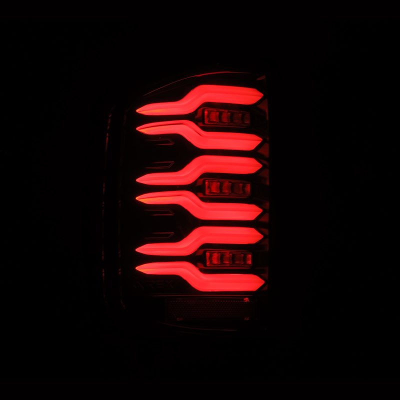 AlphaRex 14-18 Chevy Silverado 1500 Luxx-Series LED Tail Lights Alpha-Black w/Activ Light/Seq Signal 620040 620040 User 4