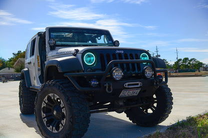ORACLE Lighting Oracle 07-16 Jeep Wrangler JK SMD HL - ColorSHIFT w/ BC1 Controller 7079-335 7079-335 Photo - lifestyle view