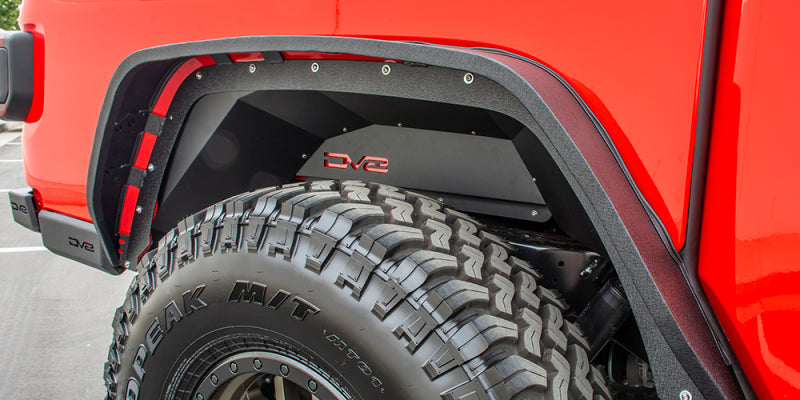 DV8 Offroad 201+ Jeep Gladiator Rear Inner Fenders - Black INFEND-04RB INFEND-04RB Photo - Mounted