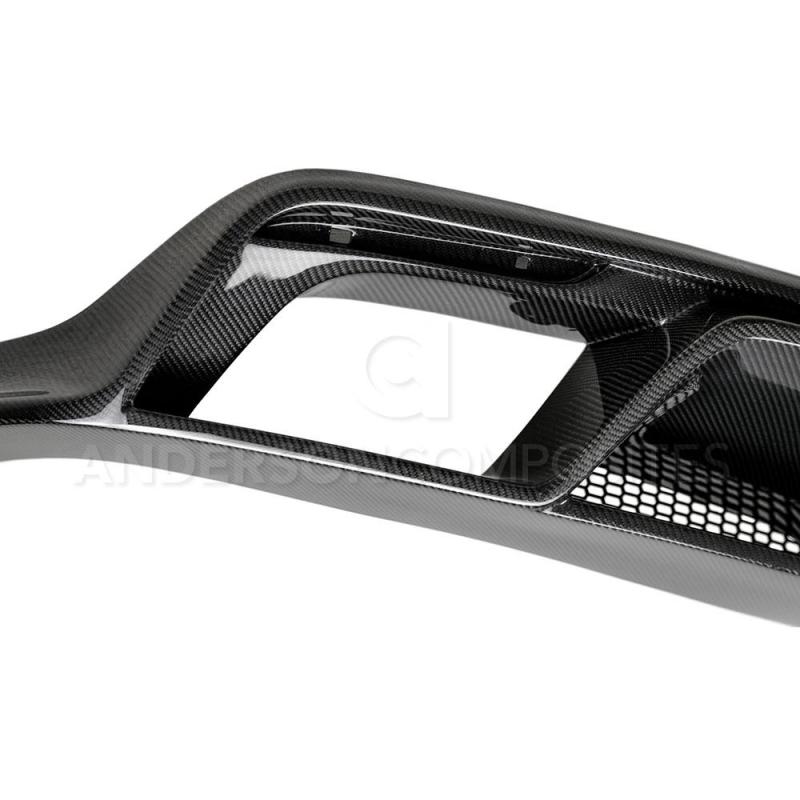Anderson Composites 15-16 Ford Mustang R-Style Carbon Fiber Rear Valance (for Quad Tip Exhaust) AC-RL15FDMU-GR AC-RL15FDMU-GR User 4