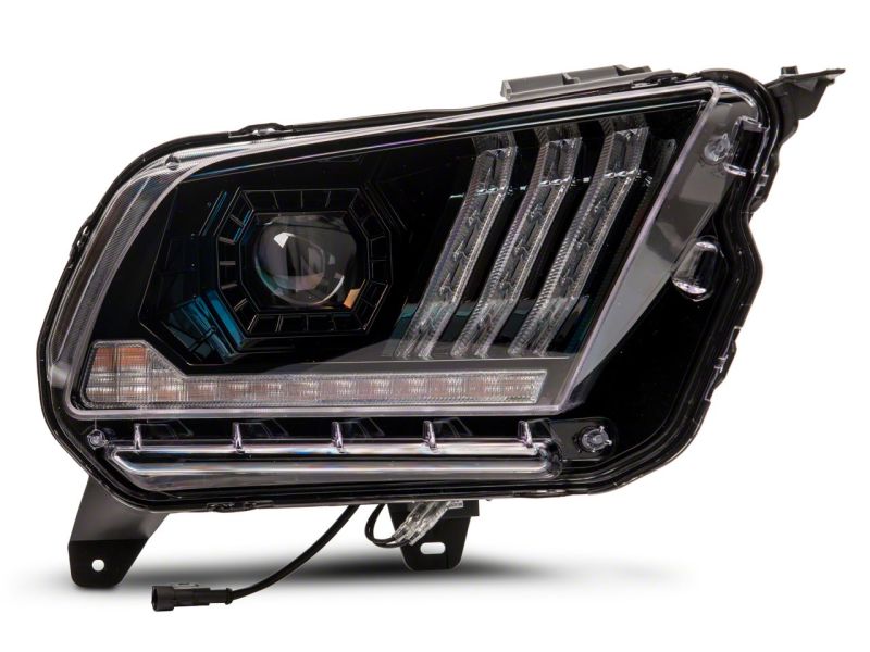 Raxiom 10-12 Ford Mustang LED Projector Headlights SEQL Turn Signals- Blk Housing (Clear Lens) 426685 426685 Photo - Close Up