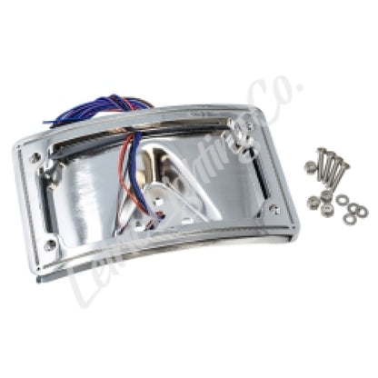 Letric Lighting 2014+ Sportster Perfect Plate Light Chrome Curved License Plate Frame LLC-CPPL-C5 LLC-CPPL-C5 Photo - Primary