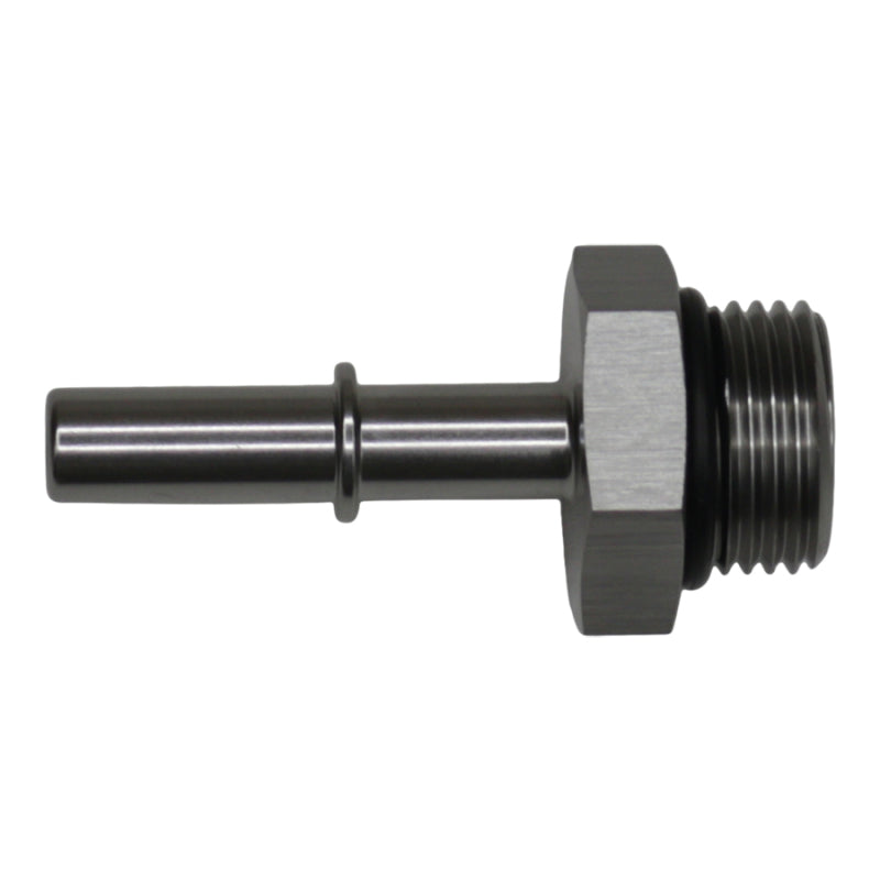 DeatschWerks 8AN ORB Male to 5/16in Male EFI Quick Connect Adapter - Anodized DW Titanium 6-02-0123 6-02-0123 Photo - Primary