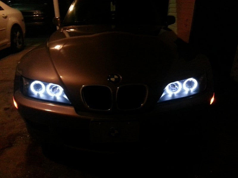 Spyder BMW Z3 96-02 Projector Headlights LED Halo Black High H1 Low H1 PRO-YD-BMWZ396-HL-BK 5009081 5009081 User 1