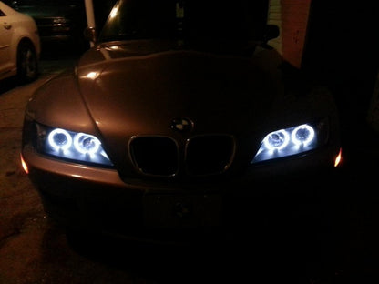 Spyder BMW Z3 96-02 Projector Headlights LED Halo Black High H1 Low H1 PRO-YD-BMWZ396-HL-BK 5009081 5009081 User 1
