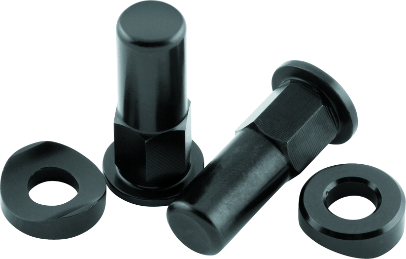 BikeMaster Rim Lock Nuts (Pair) T6 Aluminum/Black 151628 151628 Photo - Primary