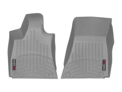 WeatherTech 2016 + Maserati Ghibli Rear Wheel Drive Style 1 Grommet Front FloorLiner - Grey 468831 468831 Photo - Primary