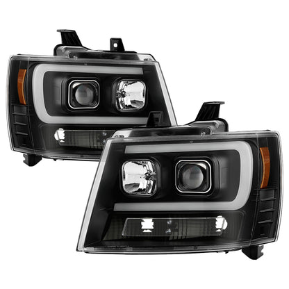 Spyder Chevy Suburban 1500/2500 07-14 Tahoe 07-14 LED Headlights Black PRO-YD-CSUB07V2PL-BK 5087515 5087515 Photo - Primary