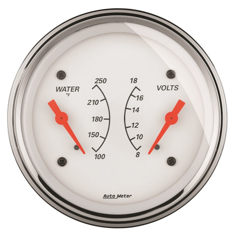 Autometer 3-3/8 A/W Water Temp/ Voltmeter Gauge ATM1330 1330 Photo - Primary