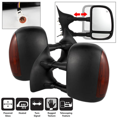 SPYDER Xtune Ford Superduty 02-07 Manual Extendable Power Heated Adjust Mirror Amber MIR-FDSD99S-PW-AM-SET 9935671 9935671 Photo - Primary