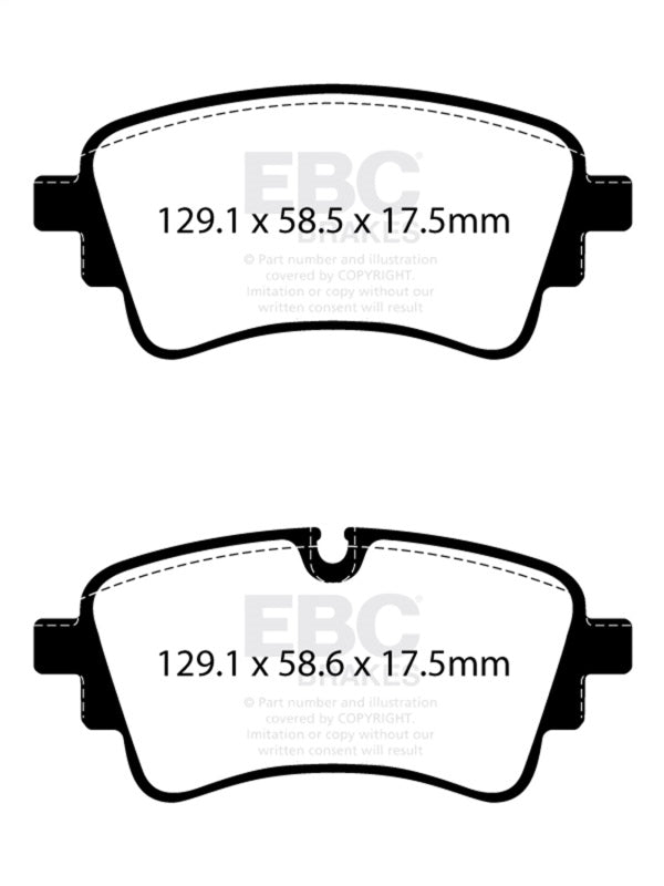 EBC 2020+ Audi A4 B9 2.0T Greenstuff Rear Brake Pads DP22435 DP22435 Photo - Primary