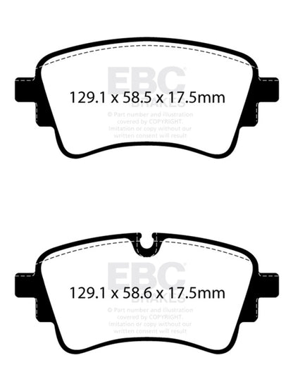EBC 2020+ Audi A4 B9 2.0T Greenstuff Rear Brake Pads DP22435 DP22435 Photo - Primary