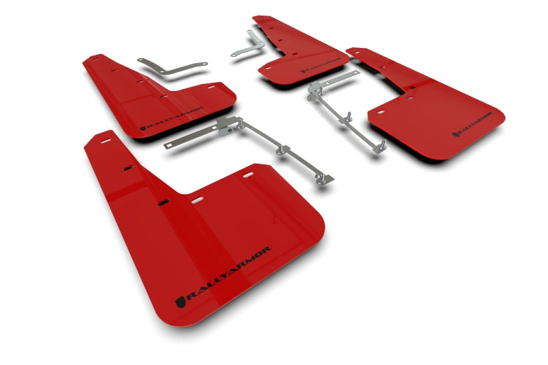 Rally Armor 20-22 Toyota GR Yaris Hatchback Red Mud Flap w/ Black Logo MF74-UR-RD/BLK MF74-UR-RD/BLK Photo - Primary