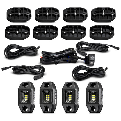 Borne Off-Road Rock Light (Kit of 4) Short Harness BNLT-RL-4A BNLT-RL-4A Photo - Primary
