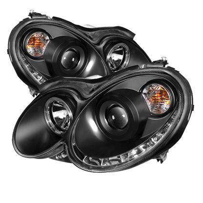 Spyder Mercedes Benz CLK 03-09 Projector Halogen Model- LED Halo DRL Blk PRO-YD-MBCLK03-DRL-BK 5038036 5038036 Photo - Primary