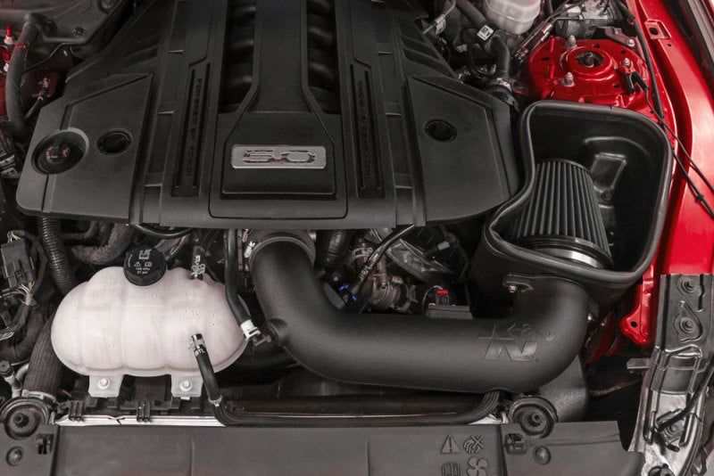 K&N Engineering K&N 18-23 Ford Mustang GT 5.0L V8 F/I Dryflow Performance Air Intake System 30-2605 30-2605 Photo - Mounted