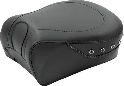Mustang Motorcycle Mustang 97-07 Harley Rd King, 06-07 Str Glide, 00-05 Eagle Tour 1PC Seat w/Blk Pearl Studs - Black 75466 75466 Photo - Primary