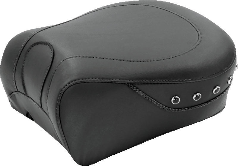 Mustang Motorcycle Mustang 97-07 Harley Rd King,06-07 Str Glide,00-01 Eagle Touring Passenger Seat w/Blk Pearls - Black 79349 79349 Photo - Primary