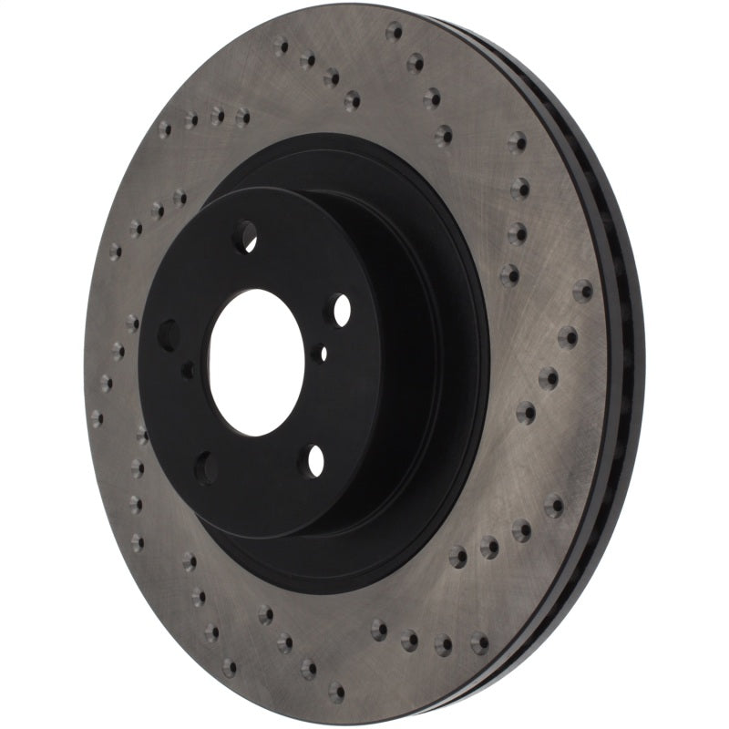 StopTech  Sport Cryo Cross Drilled Brake Rotor; Front Right 128.47021CR Photo - Unmounted
