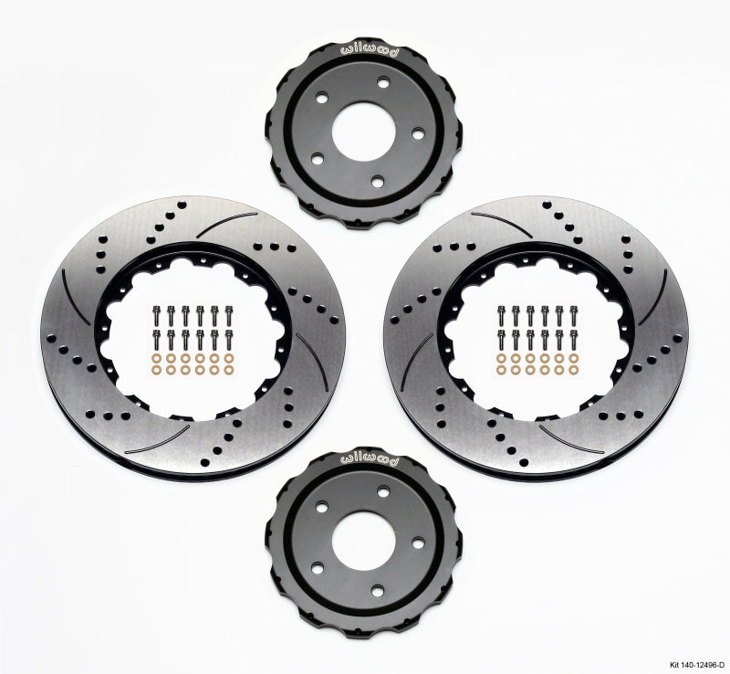 Wilwood Hat/Rotor Kit Front Drilled 06-Up Corvette C6-Z06 (2pc Hat/Rtr) 140-12496-D 140-12496-D Photo - Primary