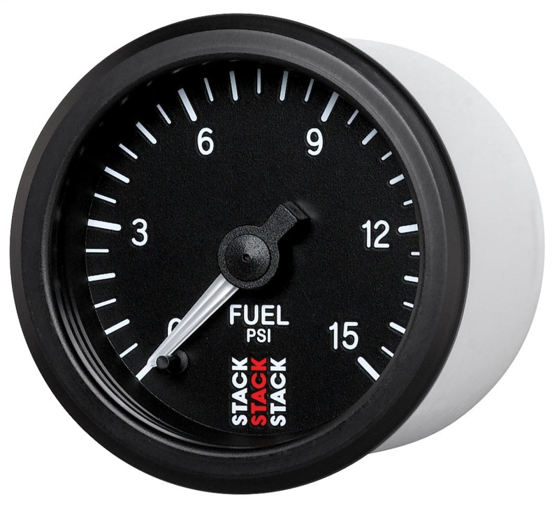 Autometer Stack 52mm 0-15 PSI 1/8in NPTF Male Pro Stepper Motor Fuel Pressure Gauge - Black ST3304 ST3304 User 2