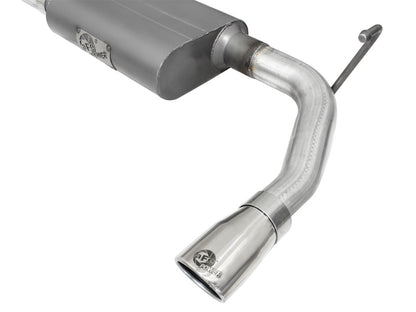 aFe Scorpion 2-1/2in Aluminized Steel Axle-Back Exhaust System w/Polished 49-08047-P Photo - Unmounted