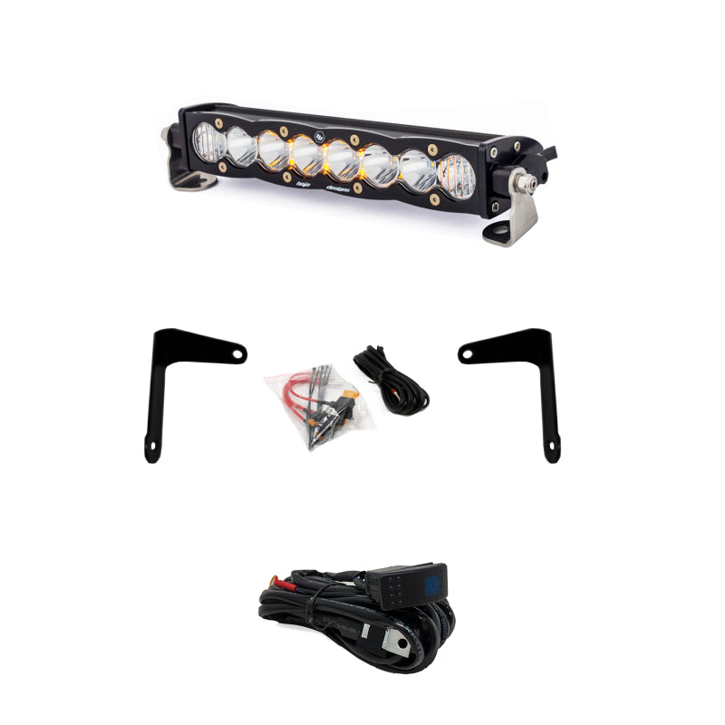 Baja Designs Can-Am X3 Shock Mount Kit With 10 inch S8 Light Bar 447037 User 1