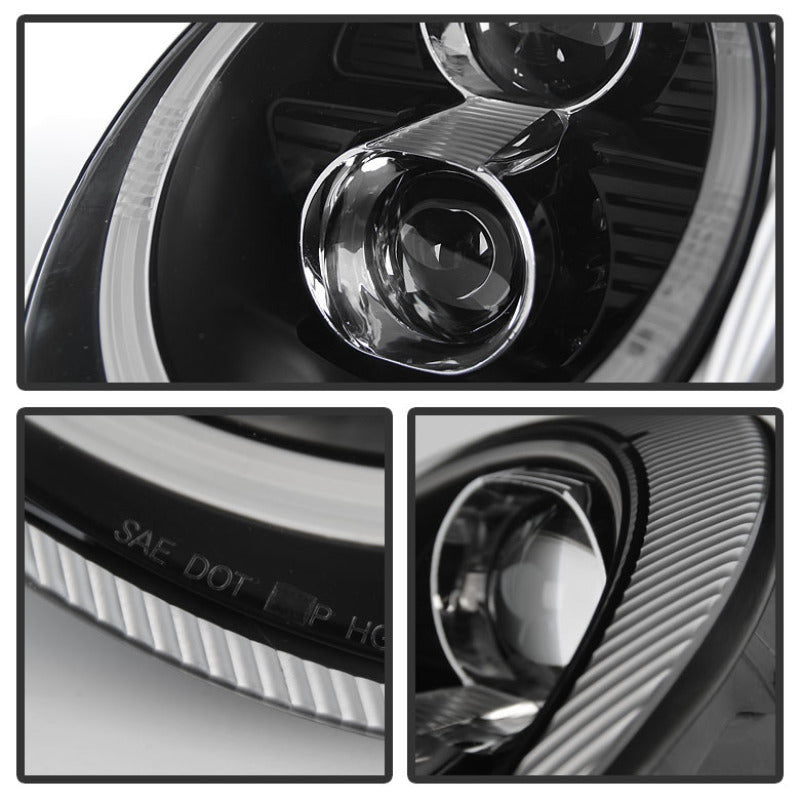 Spyder Porsche 911 05-09 Projector Headlights Xenon/HID Model- DRL LED Blk PRO-YD-P99705-HID-DRL-BK 5080103 5080103 User 1