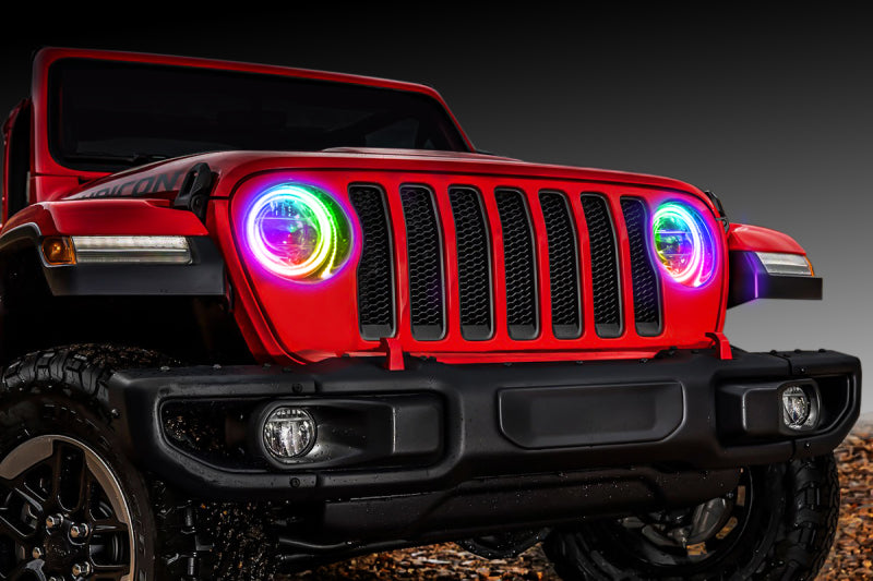 ORACLE Lighting Oracle Jeep Wrangler JL/Gladiator JT LED Surface Mount Headlight Halo Kit - ColorSHIFT 2 1214-333 1214-333 Photo - in package