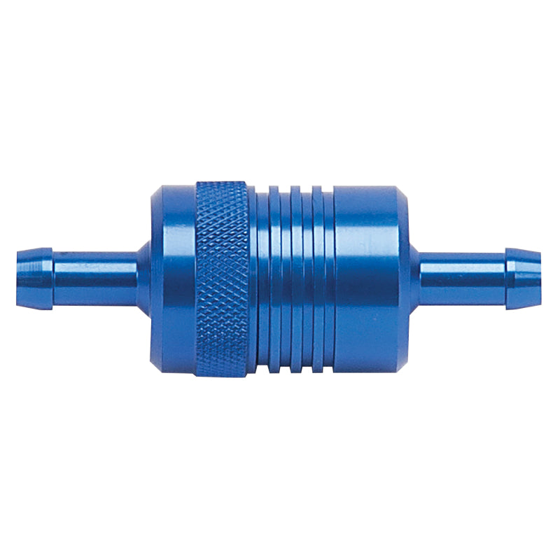 Russell 5/16" Aluminum Street Fuel Filter (Blue Finish) 645080 Photo - Primary