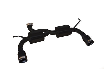 Injen 07-17 Jeep Wrangler JK 3.6L/3.8L 63mm Stealth Black Axle-back Exhaust w/ 4in Black Tips SES5004BLK SES5004BLK Photo - Primary