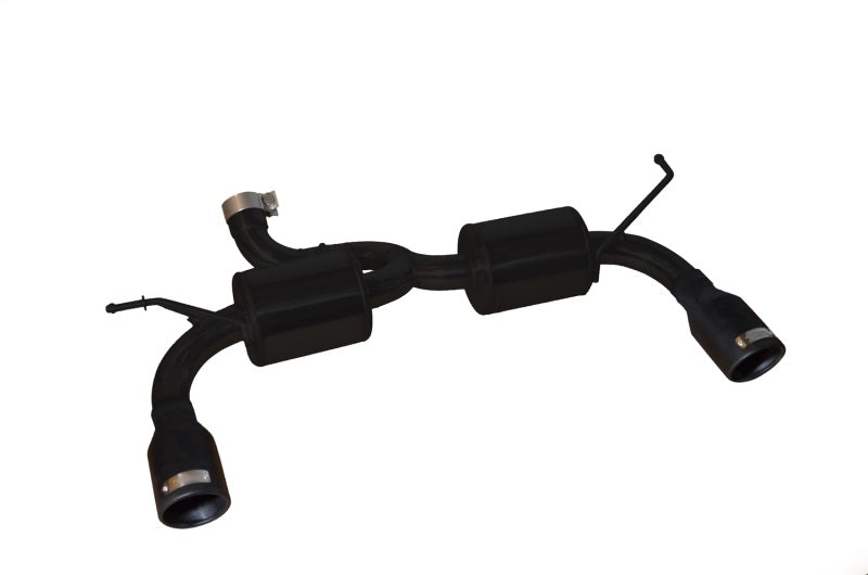 Injen 07-17 Jeep Wrangler JK 3.6L/3.8L 63mm Stealth Black Axle-back Exhaust w/ 4in Black Tips SES5004BLK SES5004BLK Photo - Primary