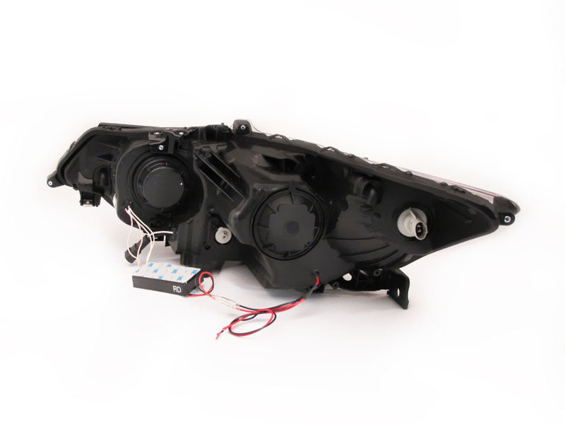 Anzo 2009-2012 Acura Tsx Projector Headlights w/ Halo Black (CCFL) 121393 Photo - Unmounted