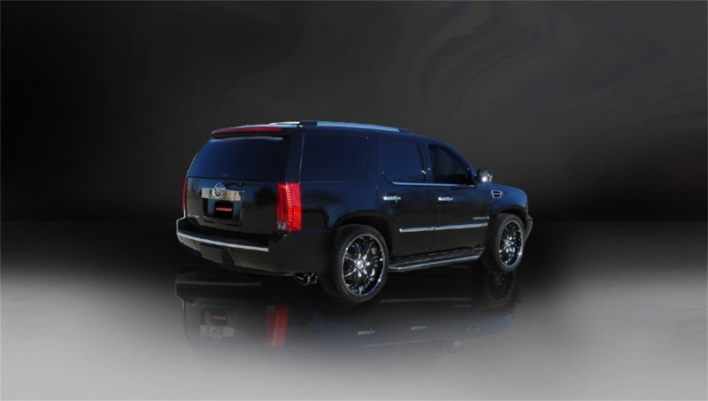 Corsa 07-10 Cadillac Escalade 6.2L V8 Black Sport Cat-Back Exhaust 14202BLK 14202BLK Photo - Mounted